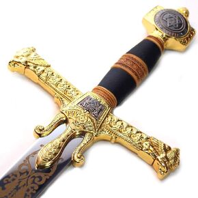 Ace Martial Arts Supply King Solomon Sword w/Star of David with Display Plaque
