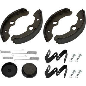 Front Brake Shoes Rear Brake Pads for Yamaha Big Bear 350 1987-1995, 3HN-W2535-10-00 2HR-W0045-09-00