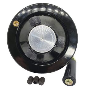 4" Ultimate Handwheel for Manual Process User, 3-Way Fixing, Fits Table Saw, Drill Press & More Machinery Parts