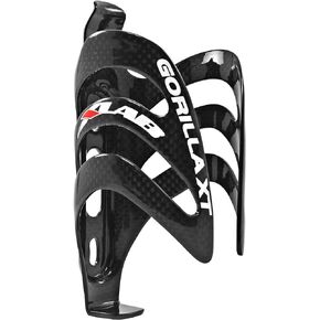 XLAB Gorilla XT Carbon Water Bottle Cage for Triathlon and Road Bikes 14 pounds of Grip Force – Gloss Black