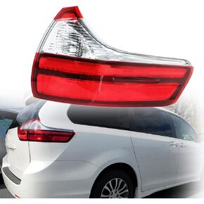 munirater 1-Pack Rear Right Tail Light Brake Lamp Assembly Replacement for 2015-2020 Toyota Sienna Base/L/LE/XLE/Limited Passenger Side Outer 8155008050 TO2805123