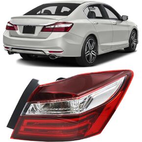 Tail Light Assembly LED Fit for 2016 2017 Honda Accord, Outer Brake Left/Driver Side taillamp Bulb Included