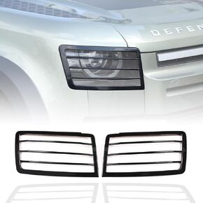 Front Headlight Guard Cover for Land Rover Defender 90 110 130 2020-2023, Metal Protective Mesh Cover for Front Headlights, Pair