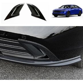 Car Accessories Compatible with Honda Accord 2023 2024 Front Fog Light Lamp Cover Trim Exterior Molding Protector ABS 2PCS(Glossy Chrome Style)