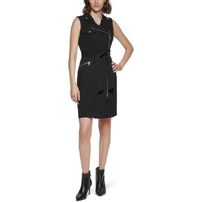 Calvin Klein Women's Scuba Crepe Motto Dress