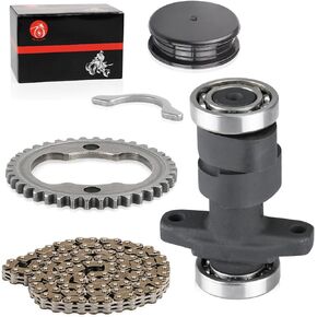 Camshaft & Cam Sporcket Gear Timing Chain Kit for Honda TRX300EX TRX300X 1993-2009 FourTrax 250 TRX250X 1987-2002