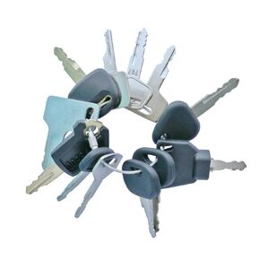 12 Heavy Construction Equipment Ignition Keys Set for Caterpillar Case Komatsu JJD JCB Bobcat Takeuchi Yanmar