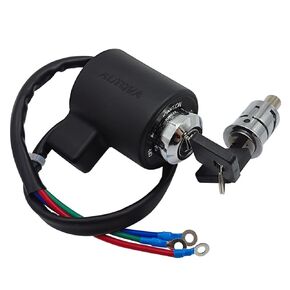 AUTQVA Ignition Switch Lock Set for Harley Davidson Sportster XL Iron 883 1200 1995-2003, Ignition Key Switch Fork Lock Kit for Harley Davidson Motorcycle