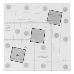Haofy Log Cabin Quilt Ruler Transparent Acrylic Quilting Ruler Log Cabin Trim Tool Black and White Markings (10 Inch)