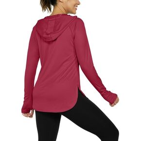 Women's Sun Protection Shirt UPF 50+ Long Sleeve Hoodie UV SPF T-Shirts Rash Guard Hiking Quick Dry Lightweight in Saudi Arabia