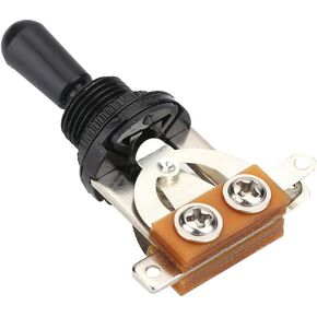 3 Way Switch, 1Pcs Metal 3 Way Toggle Switch Replacement Part for LP Style Electric Guitar(Black)