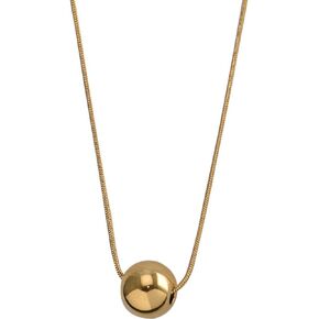Jude Jewelers Stainless Steel Bead Ball Floating Slide Charm Collar Necklace