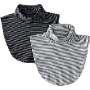 Men Women Girls Causal Cotton Collar Neck False Turtleneck Half Top Faux Fake Collar