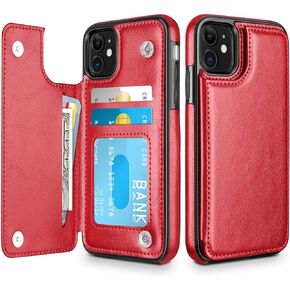 HianDier Wallet Case for iPhone 11 6.1-inch Slim Protective Case with Credit Card Slot Holder Flip Folio Soft PU Leather Magnetic Closure Cover for 2019 iPhone 11 iPhone XI, Mandala