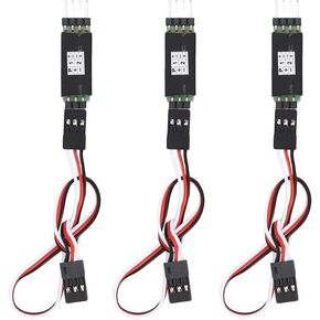 Ejoyous RC تحكم التبديل، 3 قطع RC استقبال التحكم التبديل القناة الثالثة RC ضوء التحكم عن بعد استقبال الحبل التبديل ملحق لألعاب RC سيارات شاحنات الزواحف