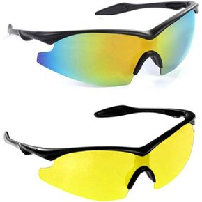 Bell+Howell TAC Glasses Sports Polarized Sunglasses for Men/Women 2 Pack