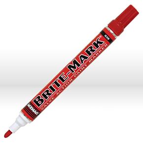 Dykem 84006 Brite Mark Permanent Marker, Red