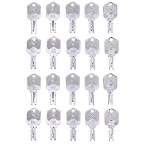 Solarhome Pack of 20 Ignition Keys #166 Compatible with Clark Yale Hyster Komatsu Gradall Gehl Crown A214062 186304 51335040 1430 Hyster Forklift