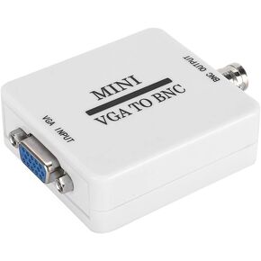 ASHATA VGA to BNC Converter, 1920 x 1080@60Hz, Suitable for TVs, Monitors, Computers