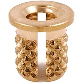 E-Z LOK Threaded Insert for Plastic Flanged Brass Thread Inserts 6-32 Pack of 50