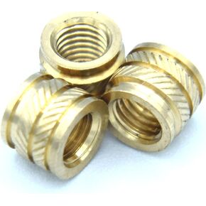 [ منتجات J&J ] إدراج نحاسي IUB-0428، 1/4-28 مدبب، ملولب، 9.5 مم OD، طول 7.6 مم، إدراجات تثبيت الحرارة، 20 قطعة in Kuwait