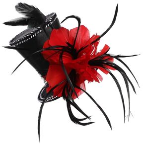 minkissy Top Hat Headband Mini Hat Headband Fascinator Hat Headpiece Tea Party Headpiece Costume Hat Hairband For Women