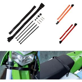 MOTO4U دراجة نارية الجبهة الخلفية الإنقاذ سحب حزام حبال حزام الجبهة الخلفية رفع رفع سحب حزام ل موتوكروس إندورو استعادة سقط باللون الأسود in Kuwait