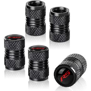 Metal Tire Valve Stem Cap Covers SS Emblem Air Valve Cap Set Dust Proof Leak-Proof Air Cover Compatible with Chevy Camaro SS Accessories (SS)
