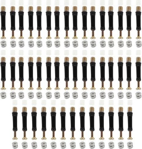 Kmitmuk 45 مجموعة أدوات توصيل الأثاث 3 في 1، ومسامير وتد M6 × 40 مم، وتركيبات كاميرا 14.6 مع وتد وجوز مُدرج مسبقًا لأثاث الخزانة in Kuwait