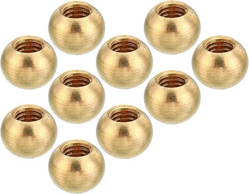PATIKIL M4x0.7 Thread Cap Nuts Knob, 10 Pack Brass Ball Lamp Decoration Screw Caps Nut for Furniture Lighting in Kuwait