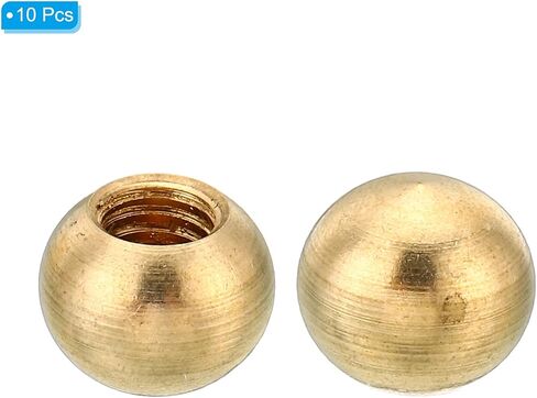 PATIKIL M4x0.7 Thread Cap Nuts Knob, 10 Pack Brass Ball Lamp Decoration Screw Caps Nut for Furniture Lighting in Kuwait