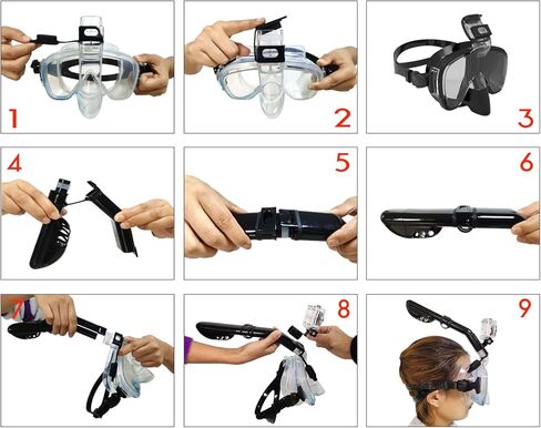 LIANQIAN Diving Scuba Package Set, Anti-Fog Tempered Glass Scuba Diving Goggles,Professional Snorkeling Gear for Adults in Saudi Arabia