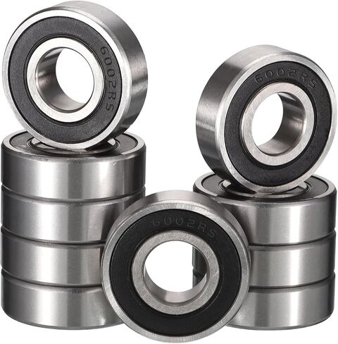 HiPicco 6000-2RS محامل كروية ذات أخدود عميق، ID 10 مم × OD 26 مم × عرض 8 مم محامل كروية مزدوجة محكمة الغلق من المطاط الكروم الصلب Z2 رافعة مسبقًا 10 قطع in Kuwait