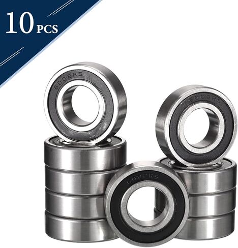 HiPicco 6000-2RS محامل كروية ذات أخدود عميق، ID 10 مم × OD 26 مم × عرض 8 مم محامل كروية مزدوجة محكمة الغلق من المطاط الكروم الصلب Z2 رافعة مسبقًا 10 قطع in Kuwait