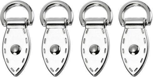 uxcell Bag Side Clip Buckle - Metal Suspending Leaf Shape Purse Strap Chain Connector with D Ring in Saudi Arabia