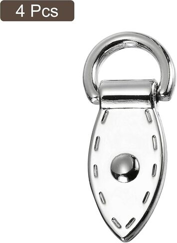 uxcell Bag Side Clip Buckle - Metal Suspending Leaf Shape Purse Strap Chain Connector with D Ring in Saudi Arabia