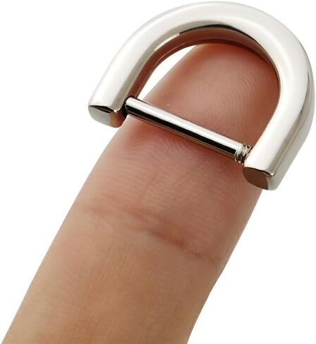 TANJUN 4 pcs D-Rings with Closing Screw Shackle DIY Purse Handle Connector Dee Ring Leather Craft in Saudi Arabia