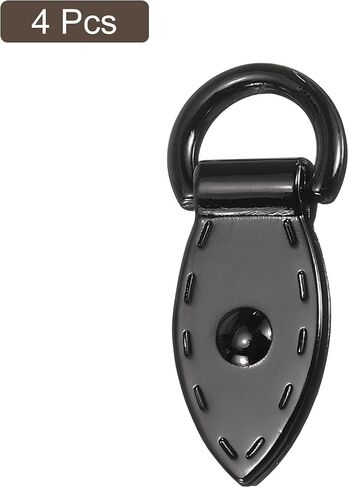 uxcell Bag Side Clip Buckle - Metal Suspending Leaf Shape Purse Strap Chain Connector with D Ring in Saudi Arabia