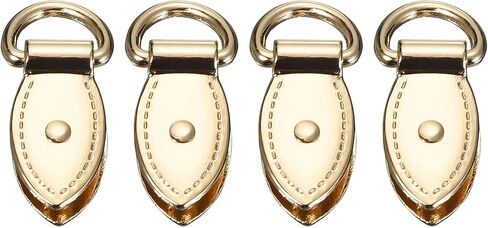 uxcell Bag Side Clip Buckle - Metal Suspending Leaf Shape Purse Strap Chain Connector with D Ring in Saudi Arabia