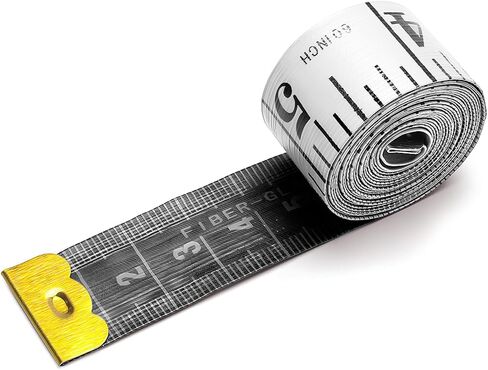 OOTDAY Tape Measure, 60 Inch Double Scale Sewing Flexible Ruler for Weight Loss Body Measurement Tailor Craft Vinyl Body Measurement Tape(White-150CM) in Saudi Arabia