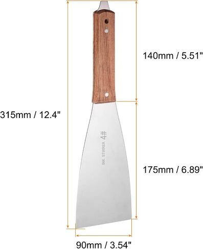 HARFINGTON Painting Knives 45mm Width Shovel Mixing Palette Scraper with Wood Handle for Oil Paint Craft Spreading(1#) in Saudi Arabia
