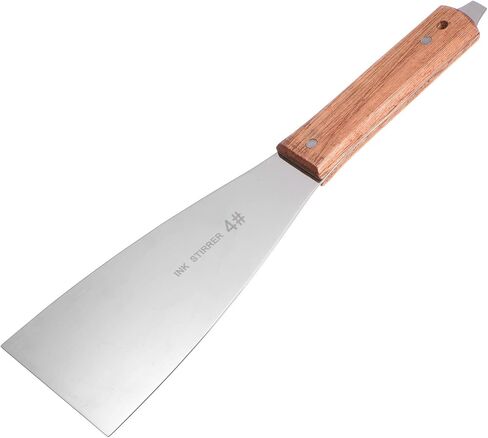 HARFINGTON Painting Knives 45mm Width Shovel Mixing Palette Scraper with Wood Handle for Oil Paint Craft Spreading(1#) in Saudi Arabia