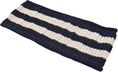 TrendsBlue Premium Winter Knit Striped Infinity Loop Circle Scarf in Kuwait