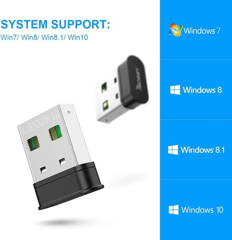 محول بلوتوث USB للكمبيوتر الشخصي، جهاز استقبال مرسل بلوتوث صغير 5.0 EDR Dongle للكمبيوتر المكتبي والكمبيوتر المحمول Windows11/10/8.1/8/7 in Saudi Arabia