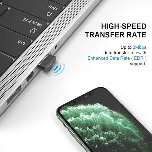 محول بلوتوث USB للكمبيوتر الشخصي، جهاز استقبال مرسل بلوتوث صغير 5.0 EDR Dongle للكمبيوتر المكتبي والكمبيوتر المحمول Windows11/10/8.1/8/7 in Saudi Arabia