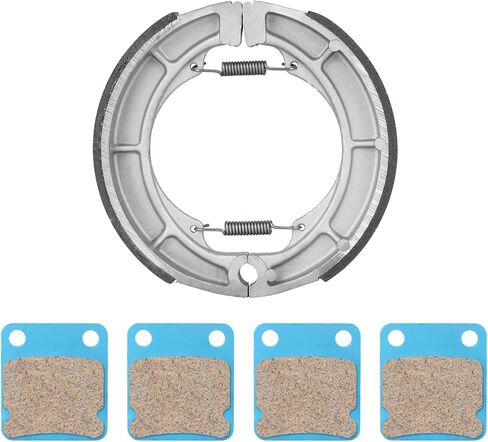 Chabushi Rear Brake Shoes Front Brake Pads for Suzuki Eiger 400 LTF400F LTA400F 4x4 2002-2007, LTA400 2x4 2006-2018 in Saudi Arabia