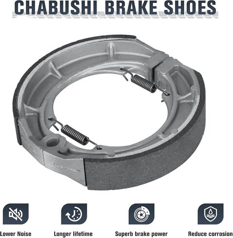 Chabushi Rear Brake Shoes Front Brake Pads for Suzuki Eiger 400 LTF400F LTA400F 4x4 2002-2007, LTA400 2x4 2006-2018 in Saudi Arabia