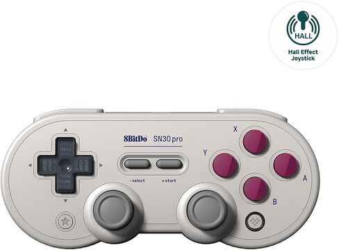 وحدة تحكم بلوتوث AKNES 8Bitdo SN30 Pro، تحديث عصا التحكم بتأثير Hall، وحدة تحكم الألعاب المتوافقة مع Apple وSwitch وWindows وSteam Deck وAndroid وRaspberry Pi - G Classic Edition in Saudi Arabia