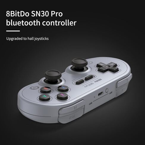 وحدة تحكم بلوتوث AKNES 8Bitdo SN30 Pro، تحديث عصا التحكم بتأثير Hall، وحدة تحكم الألعاب المتوافقة مع Apple وSwitch وWindows وSteam Deck وAndroid وRaspberry Pi - G Classic Edition in Saudi Arabia