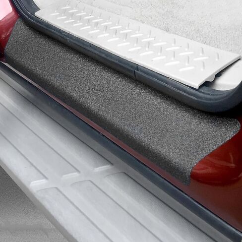 Red Hound Auto Custom Fit 2009-2014 Compatible with Ford F-150 Crew Cab SuperCrew Door Step Sill Scuff Plate Protectors Shield 4 Dr 4pc Kit 2010 2011 2012 2013 Paint Guard Paint Protection in Saudi Arabia